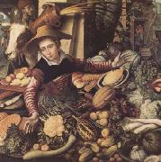 Pieter Aertsen Market Woman with Vegetable Stall (mk14) Spain oil painting artist